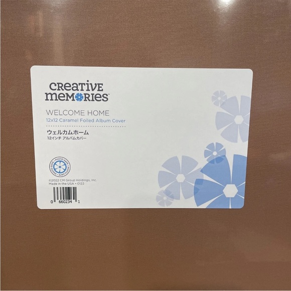 Creative Memories Foiled Welcome Home Caramel Album Cover 12x12 Brand New - Picture 6 of 7